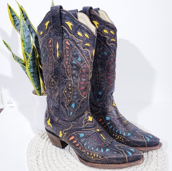 Corral Shoes - Corral Butterfly Cowgirl Boots